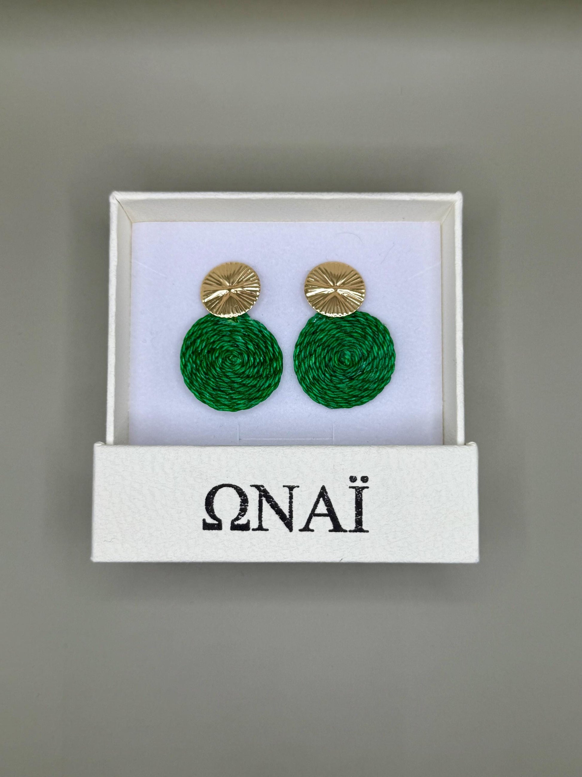 Earrings Guatapé in Green