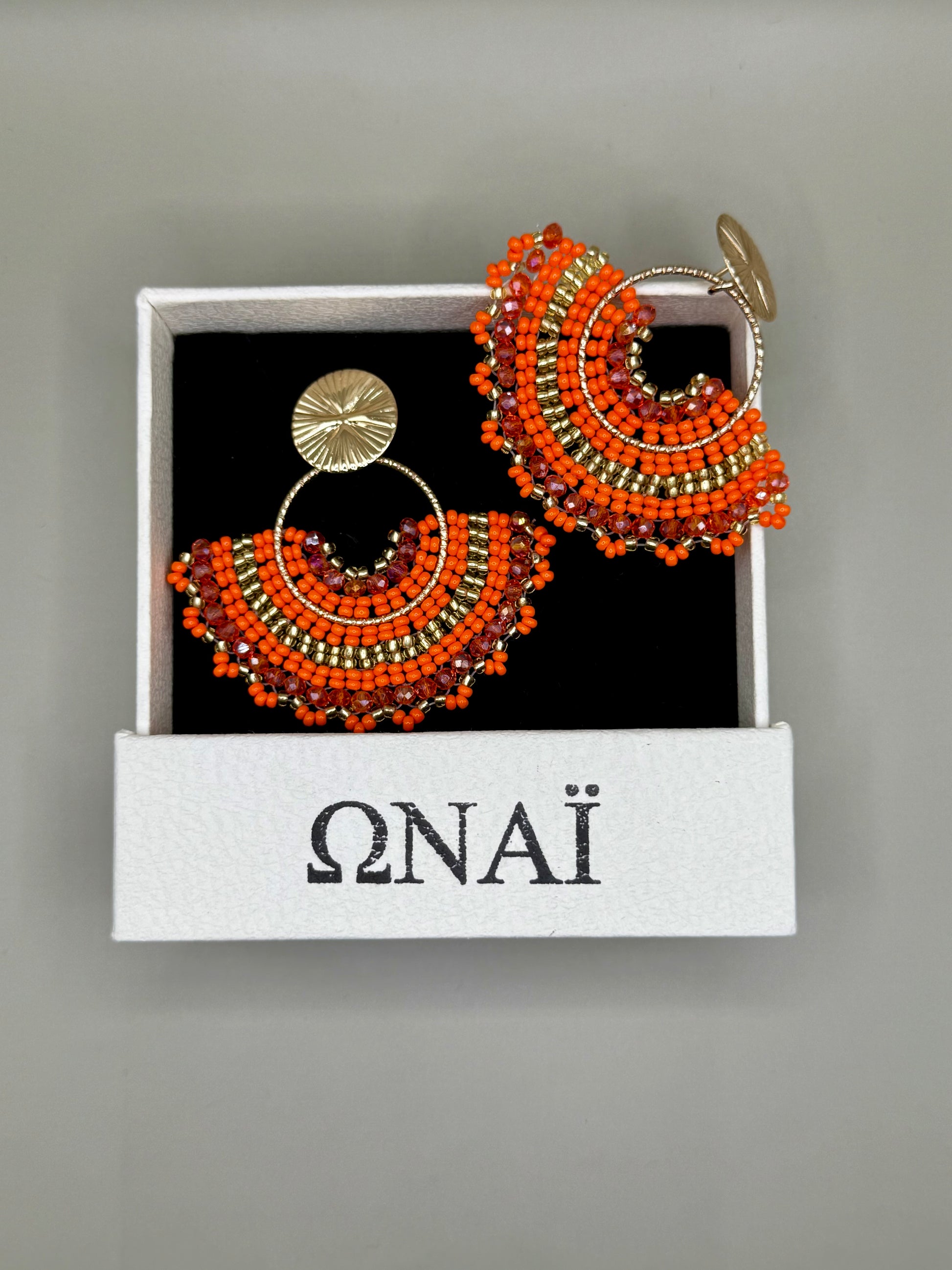 Earrings Cali in Orange