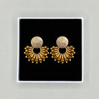 Cali Small Beaded Earrings in Gold