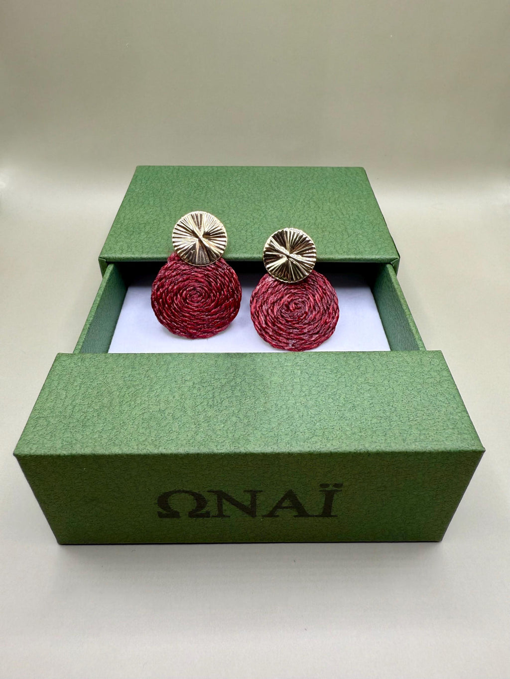Earrings Guatapé in Burgundy