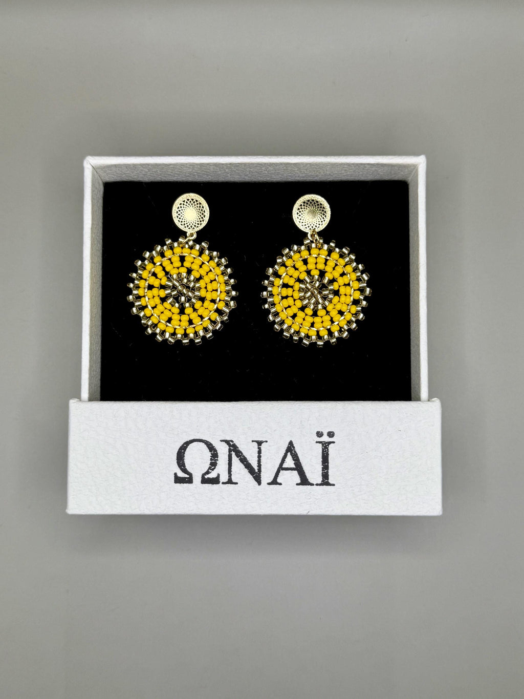 Earrings Manila in Yellow