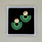 Earrings Cali in Green