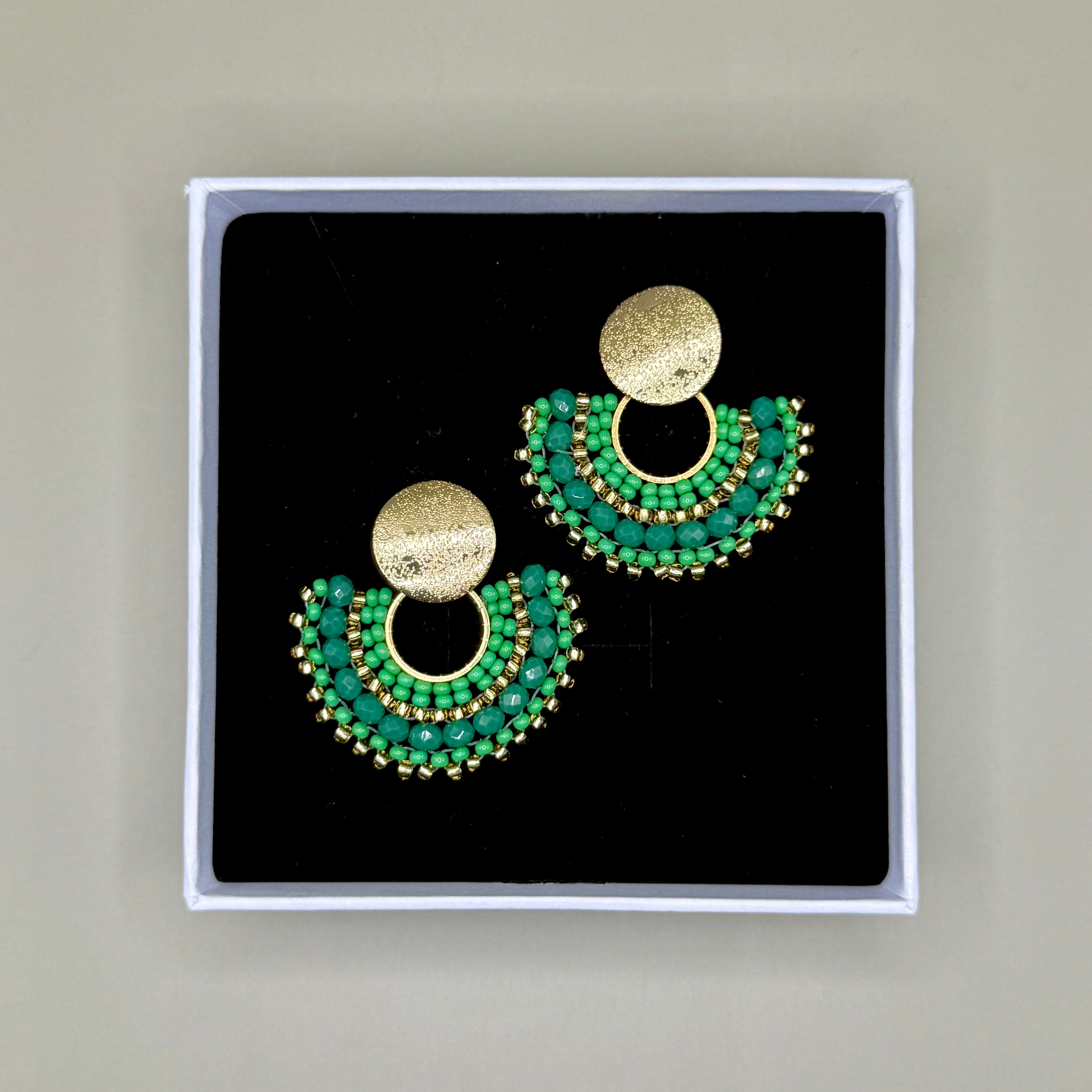 Earrings Cali in Green