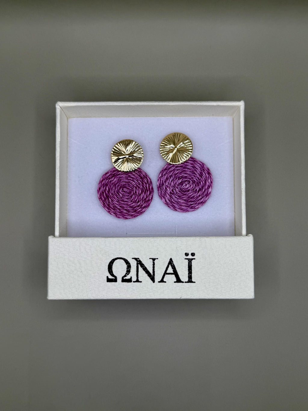 Earrings Guatapé in Orchid