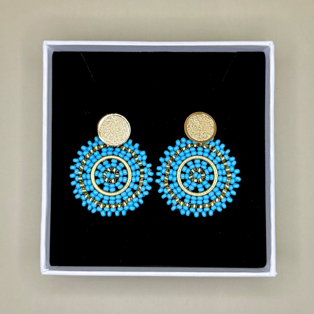 Earrings Manila in Light Blue