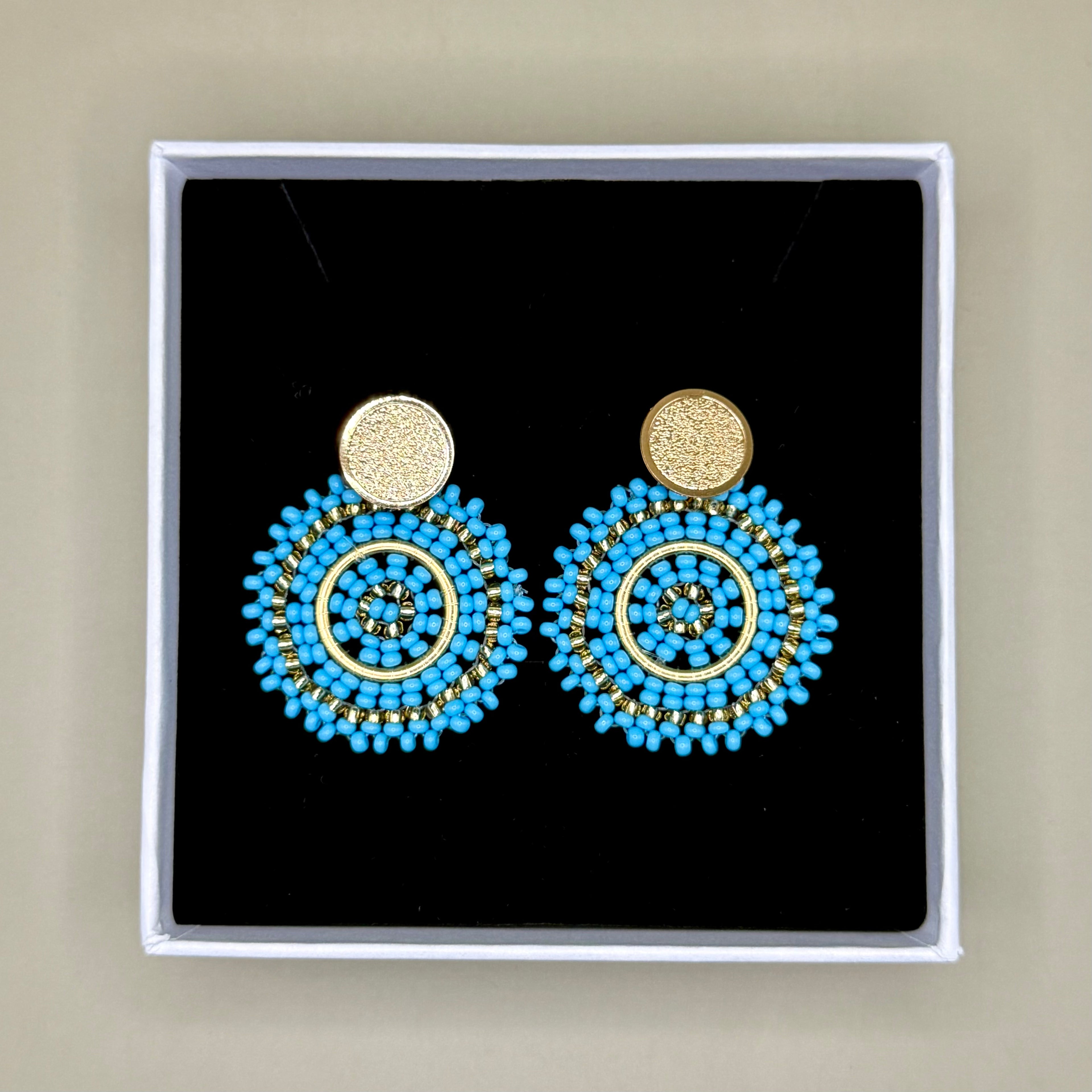 Earrings Manila in Light Blue