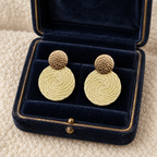 Guatapé Woven Iraca Palm Earrings in Olive