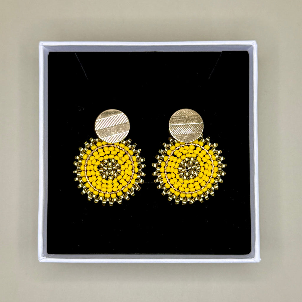 Earrings Manila in Yellow