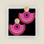 Cali Big Perlenohrringe in Pink