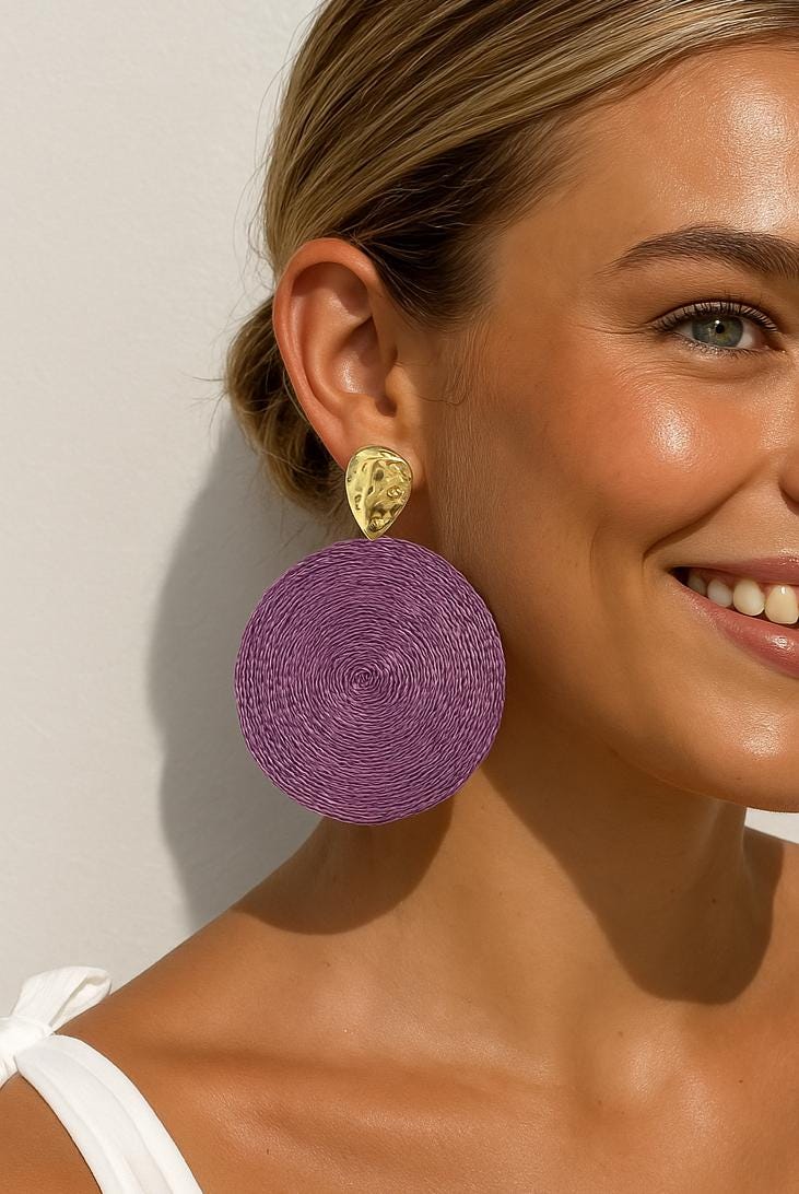 Earrings Cartagena in Purple
