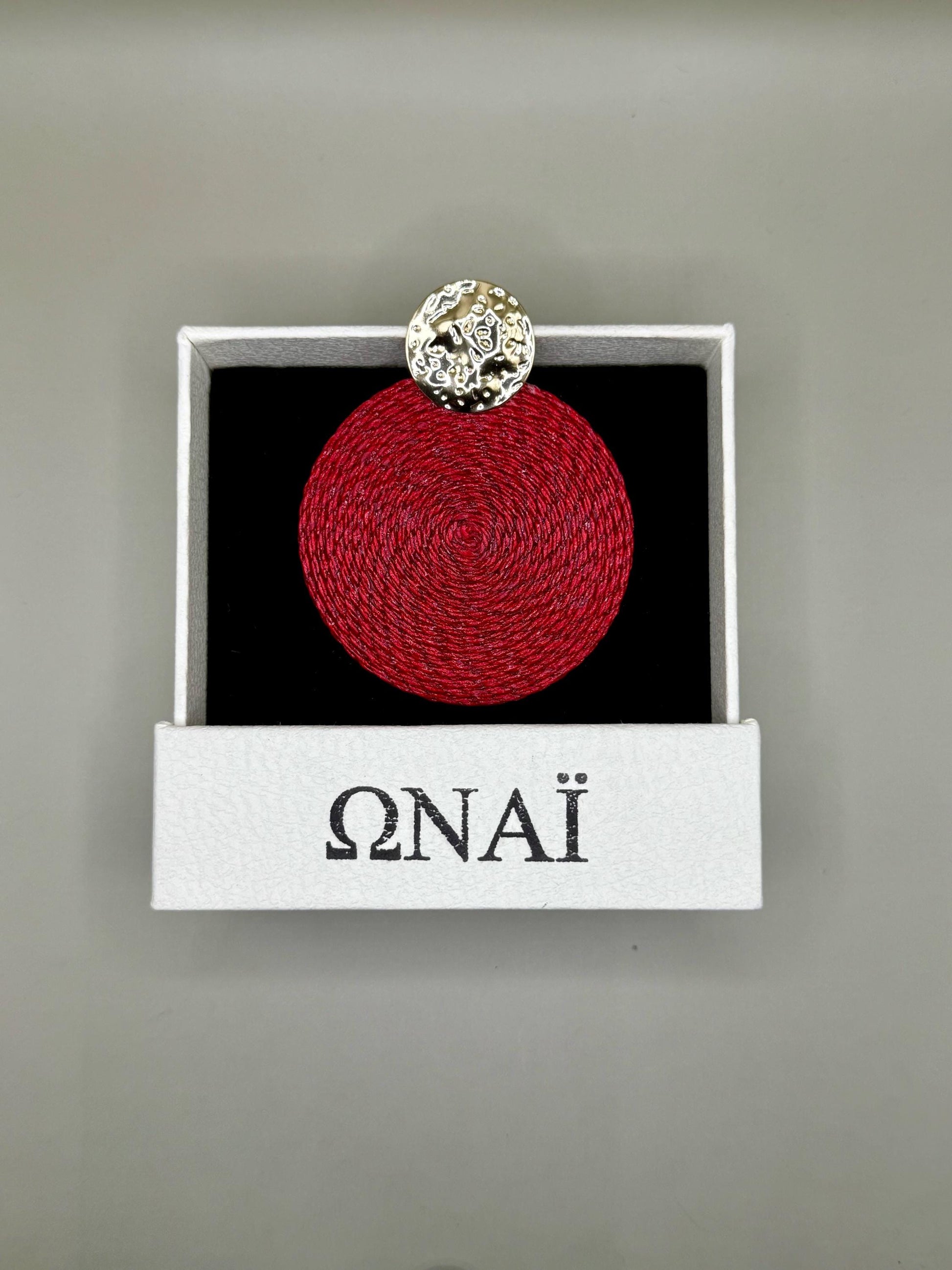 Earrings Cartagena in Dark Red