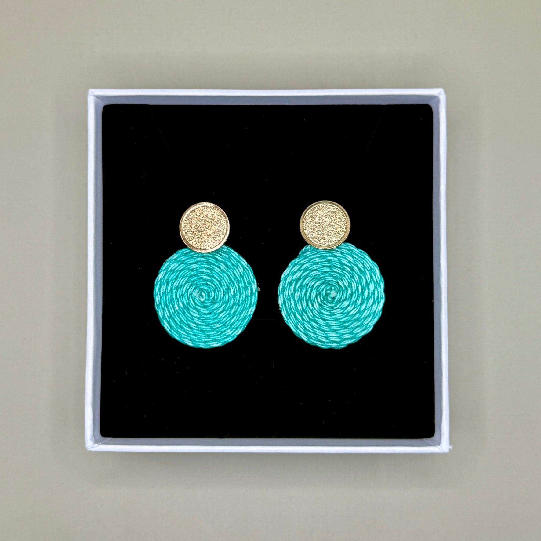 Earrings Guatapé in Aqua Blue