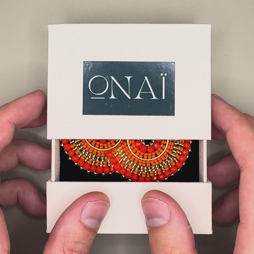 Earrings Cali in Orange