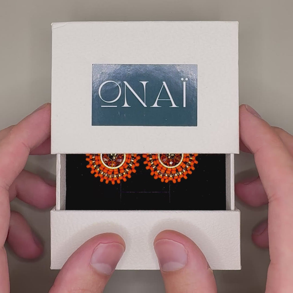 Earrings Manila in Orange