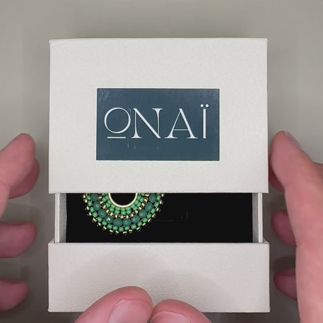 Earrings Cali in Green