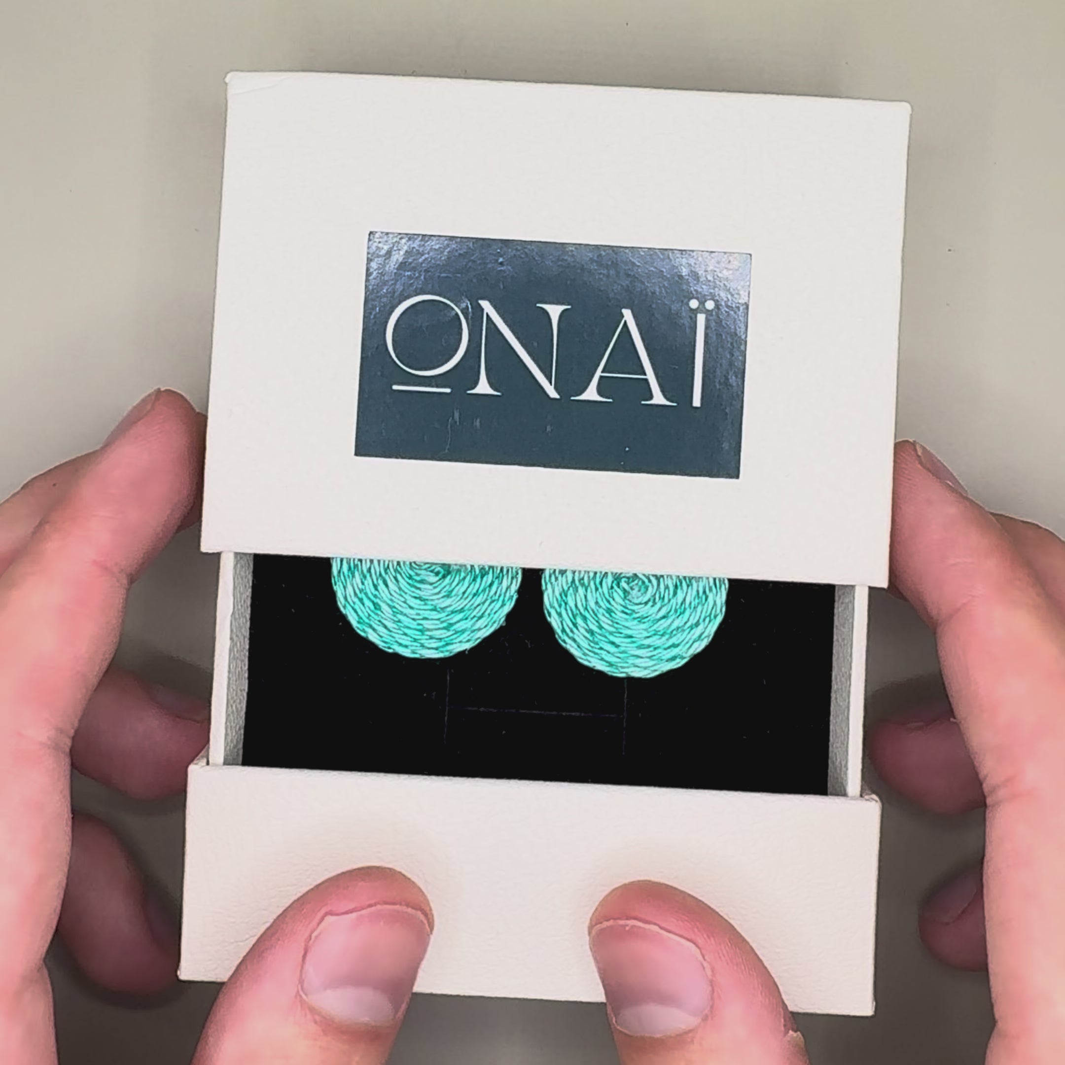 Earrings Guatapé in Aqua Blue